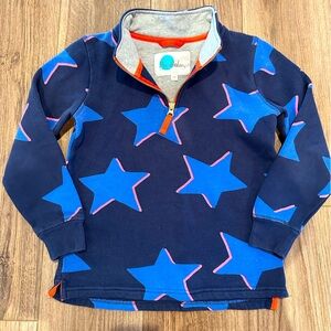 Mini Boden Boy or Girl Blue Star Pullover Size 7/8